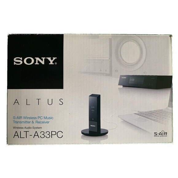 Sony ALTUS ALT-A33PC  S-AIR Wireless PC Music Transmitter/Receiver Kit EUC NWOT - Picture 1 of 9